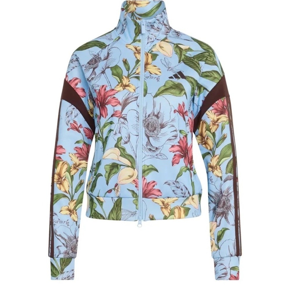Adidas x Farm Rio House of Tiro Track Top Jacket Medium M Blue Sky Floral NWT - Picture 5 of 5